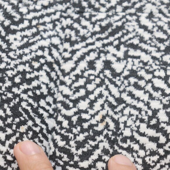 Lands End Herringbone Sleeveless Ponte Pencil Dress Black White Pockets Size 8 - Picture 10 of 15